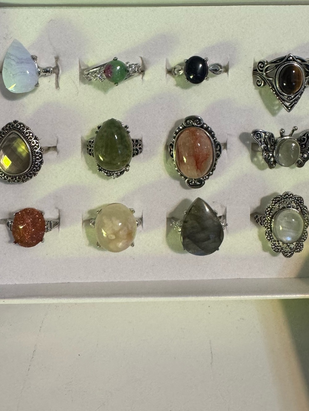 Natural crystal bundle Ring - Picture 3 of 5